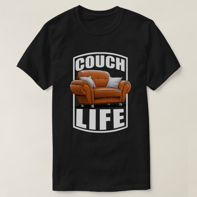 Sofa Leben T-Shirt (Design vorne)