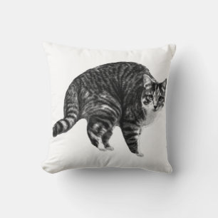 Sofa-Light Tabby Willkommen Kissen