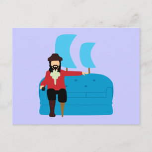 Sofa Pirate Postkarte