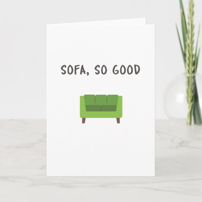 SOFA, SO GOOD - CARTE DE RÉCUPÉRATION PERSONNALISÉ (Devant)