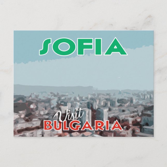 Sofia, Besuch Bulgariens Postkarte (Vorderseite)
