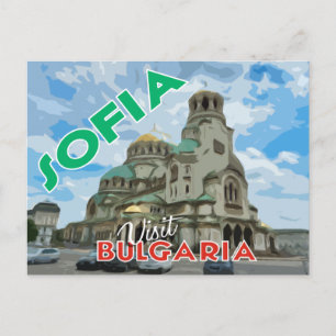 Sofia, besuchen Sie Bulgarien... Postkarte