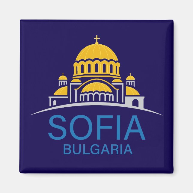 Sofia Bulgaria European Union Magnet (Vorne)