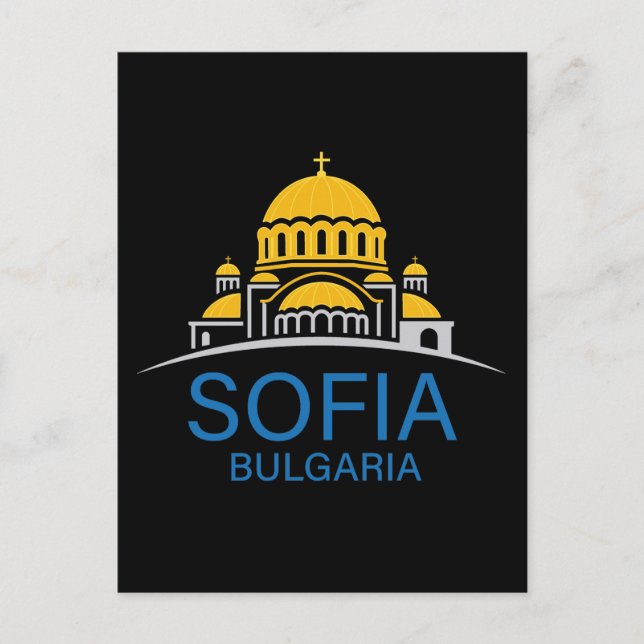 Sofia Bulgaria European Union Postkarte (Vorderseite)