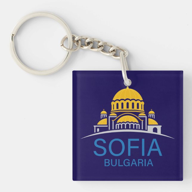 Sofia Bulgaria European Union Schlüsselanhänger (Vorderseite)