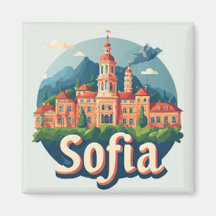 Sofia Bulgarien Stadt Reise Geschenk Erinnerung 🗺 Magnet