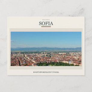 Sofia-Dächer unterhalb von Vitosha Postkarte