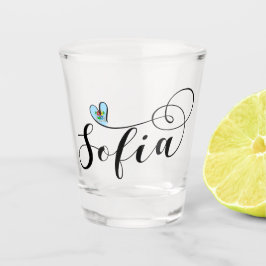 Sofia Flag, I Heart Sofia, Bulgarien Schnapsglas