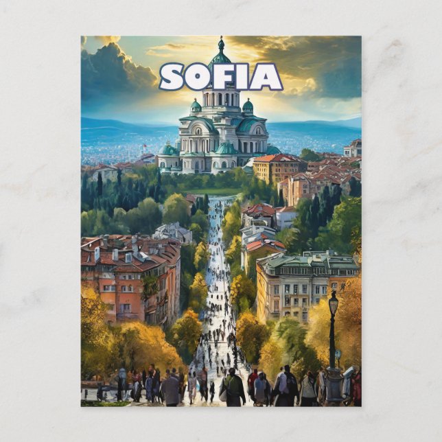 Sofia, Hauptstadt mit vielen Charmen Postkarte (Vorderseite)