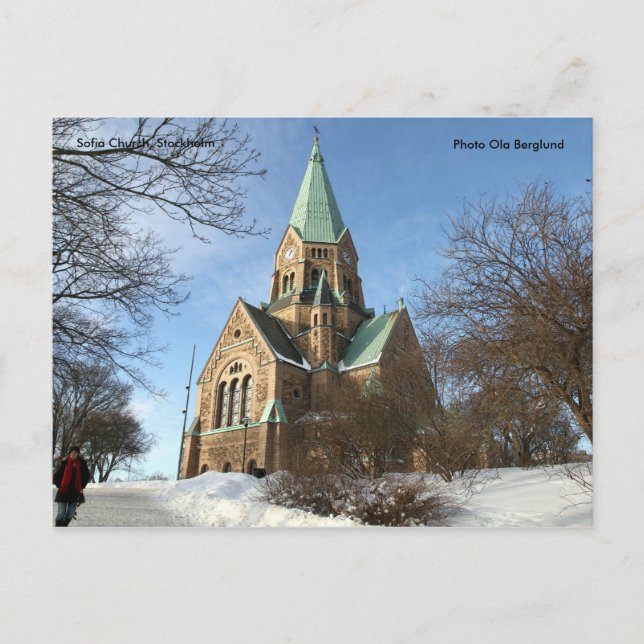 Sofia Kirche, Stockholm, Foto O... Postkarte (Vorderseite)