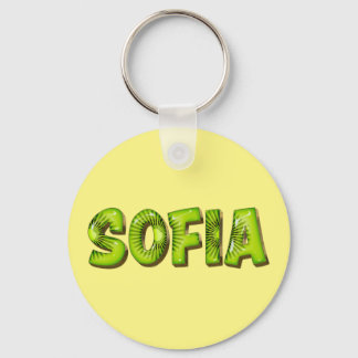 Sofia Name Kiwi Design Porte-clés