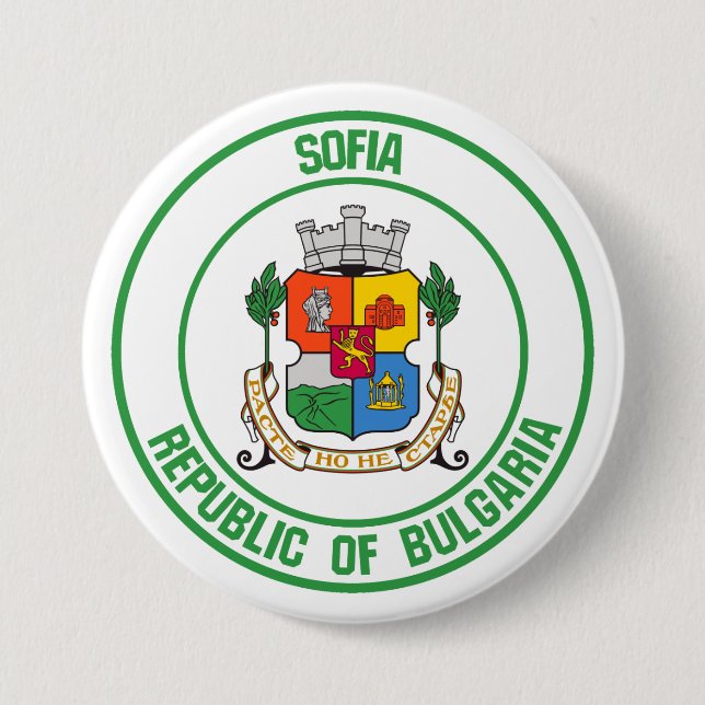 Sofia Round Emblem Button (Vorderseite)