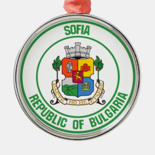 Sofia Round Emblem Ornament Aus Metall