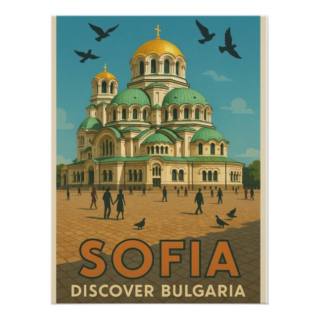 Sofia Splendor - Alexander Nevsky Kathedrale Poster (Vorderseite)