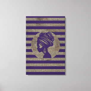 Sofisticated Luxury African Caribbean Mudcloth Leinwanddruck
