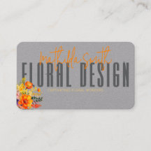 Sofisticiertes Blumendesign Graue Orangenblüten