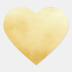 Sofisticiertes Gold-Faux-Folie Herz-Aufkleber