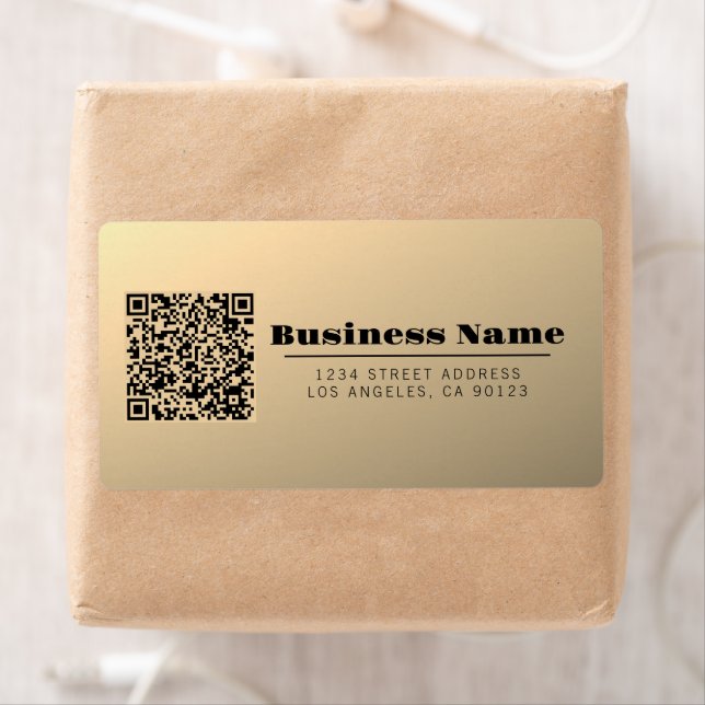 Sofort bearbeitbare QR-Codevorlage | Imitate Gold (Insitu)