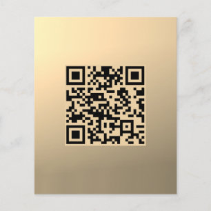 Sofort bearbeitbare QR-Codevorlage   Imitate Gold Flyer