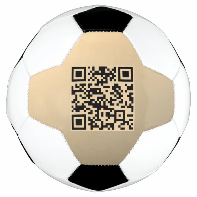 Sofort bearbeitbare QR-Codevorlage | Imitate Gold Fußball (Vorderseite)