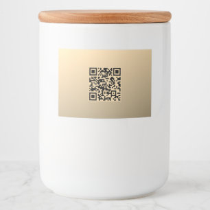 Sofort bearbeitbare QR-Codevorlage Imitate Gold Lebensmitteletikett