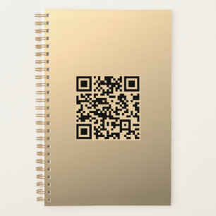 Sofort bearbeitbare QR-Codevorlage Imitate Gold Planer