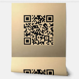 Sofort bearbeitbare QR-Codevorlage   Imitate Gold Tapete