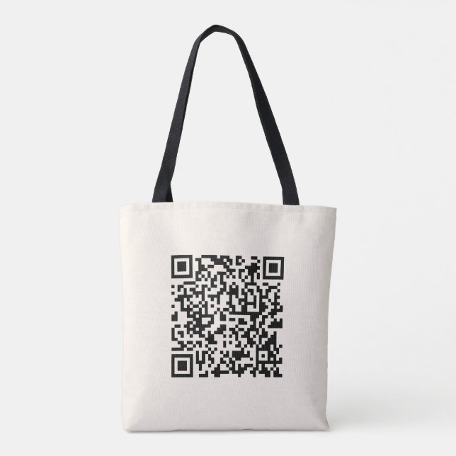 Sofort einen QR-Code erstellen | Editierbares Off- Tasche (Rückseite)