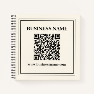 Sofort einen scannbaren QR-Code für Unternehmen er Notizbuch