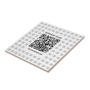 Sofort erstellbarer scannbarer QR-Code und Logomus Fliese