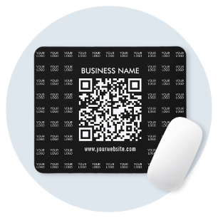 Sofort erstellbarer scannbarer QR-Code und Logomus Mousepad