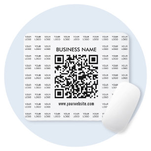 Sofort erstellbarer scannbarer QR-Code und Logomus Mousepad