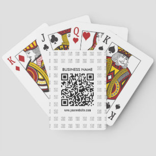 Sofort erstellbarer scannbarer QR-Code und Logomus Spielkarten