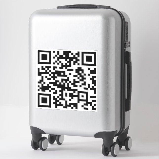 Sofort erstellten QR-Code (durch Eingabe Ihrer URL Aufkleber (Koffer)