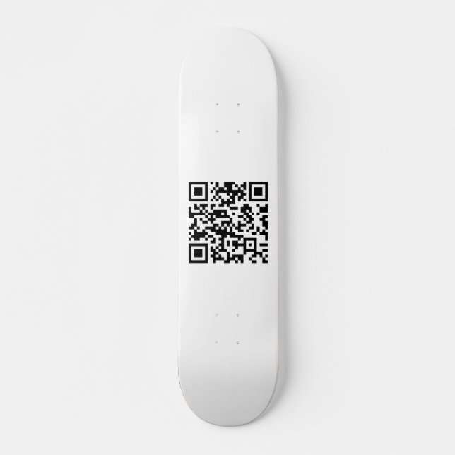 Sofort erstellten QR-Code (durch Eingabe Ihrer URL Skateboard (Vorne)