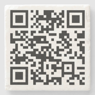 Sofort erstellten QR-Code (durch Eingabe Ihrer URL Steinuntersetzer