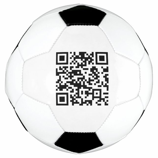 Sofort erstellter QR-Code (durch Eingabe Ihrer URL Fußball (Vorderseite)