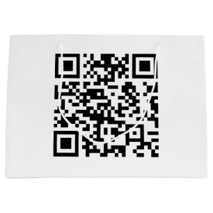 Sofort erstellter QR-Code (durch Eingabe Ihrer URL Große Geschenktüte