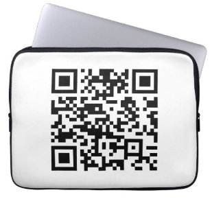 Sofort erstellter QR-Code (durch Eingabe Ihrer URL Laptopschutzhülle