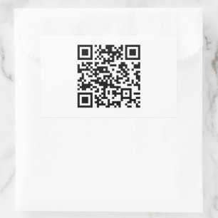 Sofort erstellter QR-Code (durch Eingabe Ihrer URL Rechteckiger Aufkleber