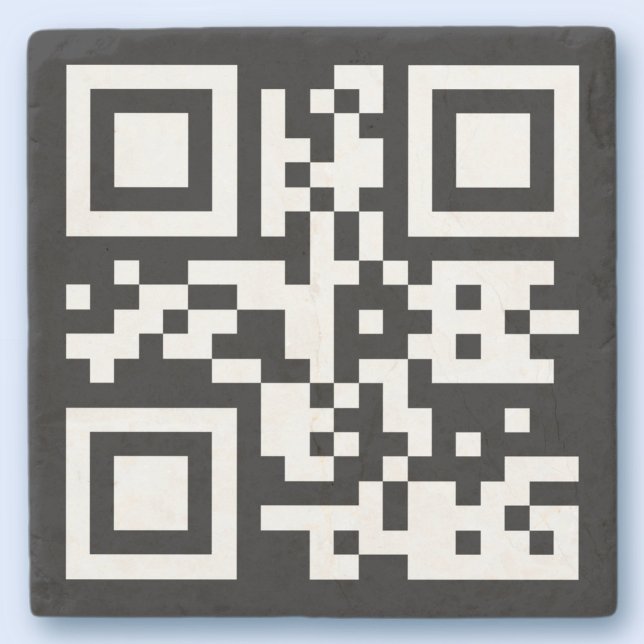 Sofort erstellter QR-Code (durch Eingabe Ihrer URL Steinuntersetzer (Von Creator hochgeladen)