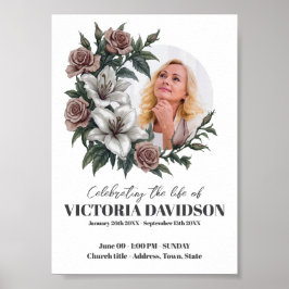 Sofort herunterladen Blume Frame Beerdigung Post Poster