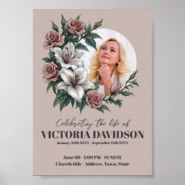 Sofort herunterladen Blume Frame Funeral Media Poster