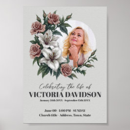 Sofort herunterladen Blume Frame Funeral Media Poster