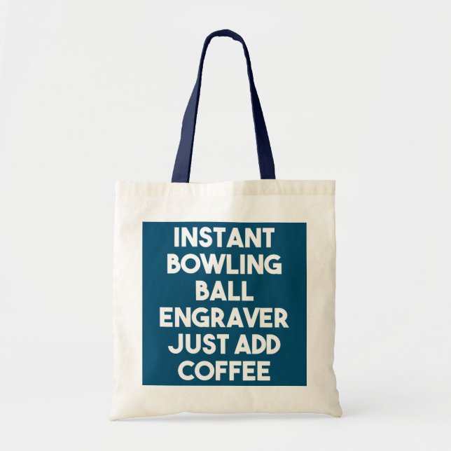 Sofortige Ball-Gravur einfach Kaffee hinzufügen Tragetasche (Vorne)