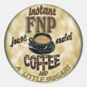 SOFORTIGE FNP ADDIEREN RUNDER AUFKLEBER
