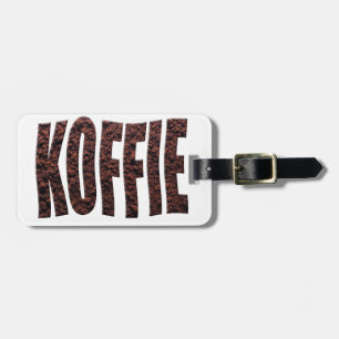 Sofortige Kaffeegranuline mit Koffie (Niederländis Gepäckanhänger