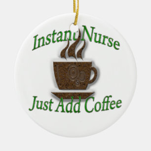 Sofortige Krankenschwester Keramikornament