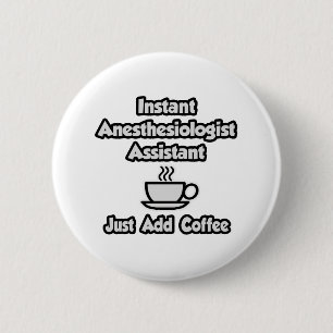 Sofortiger Anästhesist Asst .. Fügen Sie Kaffee ei Button