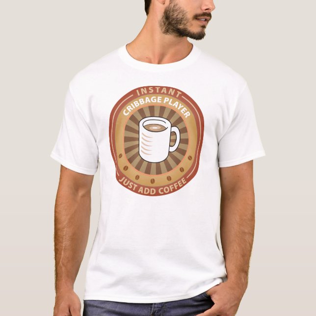 Sofortiger Cribbage Spieler T-Shirt (Vorderseite)